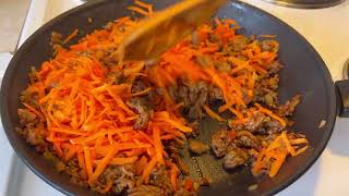 Brilliant idea for minced meat with carrots