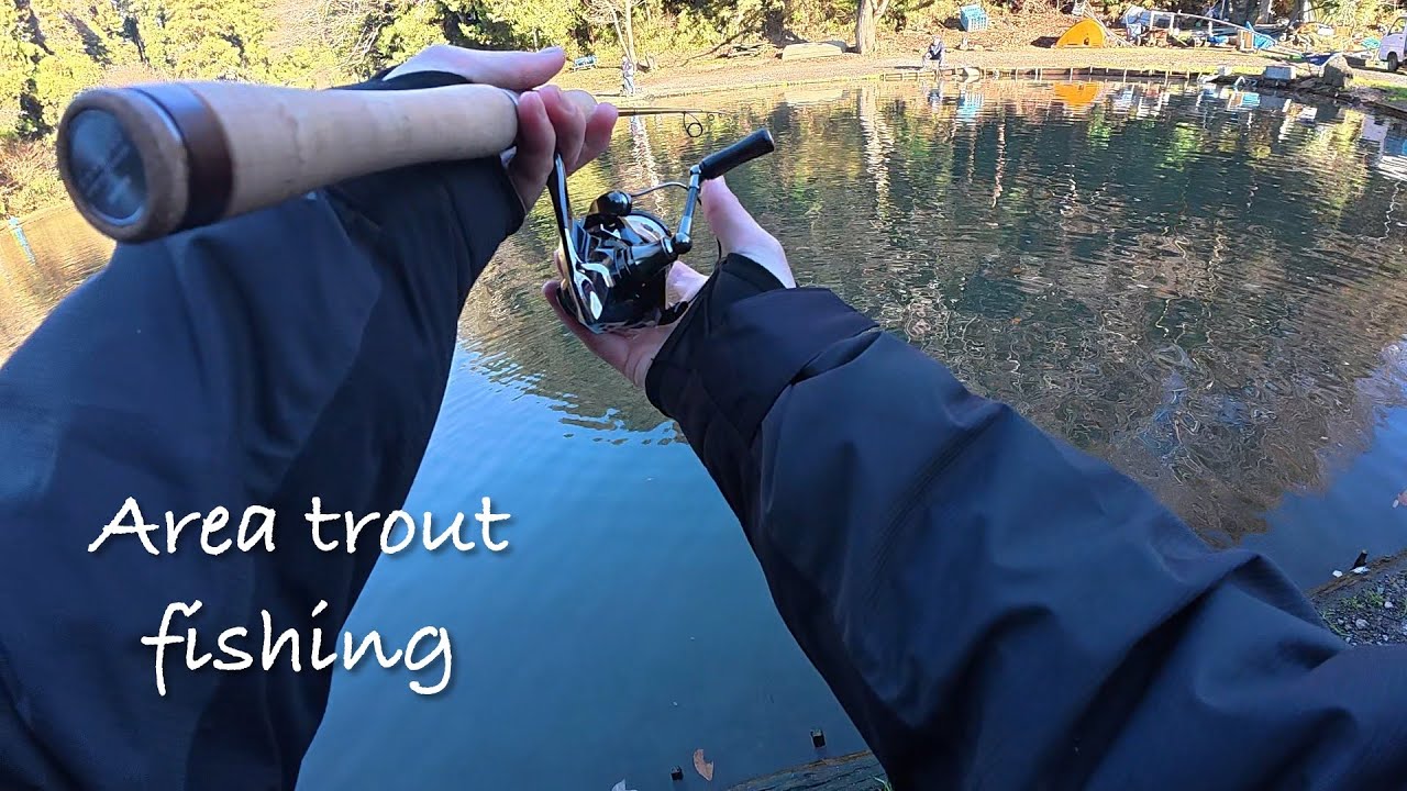 年末のジョイバレーでしっとりと釣りを楽しむ【エリアトラウト】【管理釣り場】