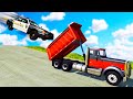 I Tried to Catch a Flying Police Car with a Truck and Everything Went Wrong in BeamNG Multiplayer!