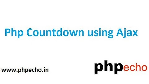 Php Quiz timer using ajax | Ajax Countdown With Session