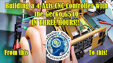 🔧 Building a 4-Axis CNC Controller with the Gecko G540 IN THREE HOURS!!