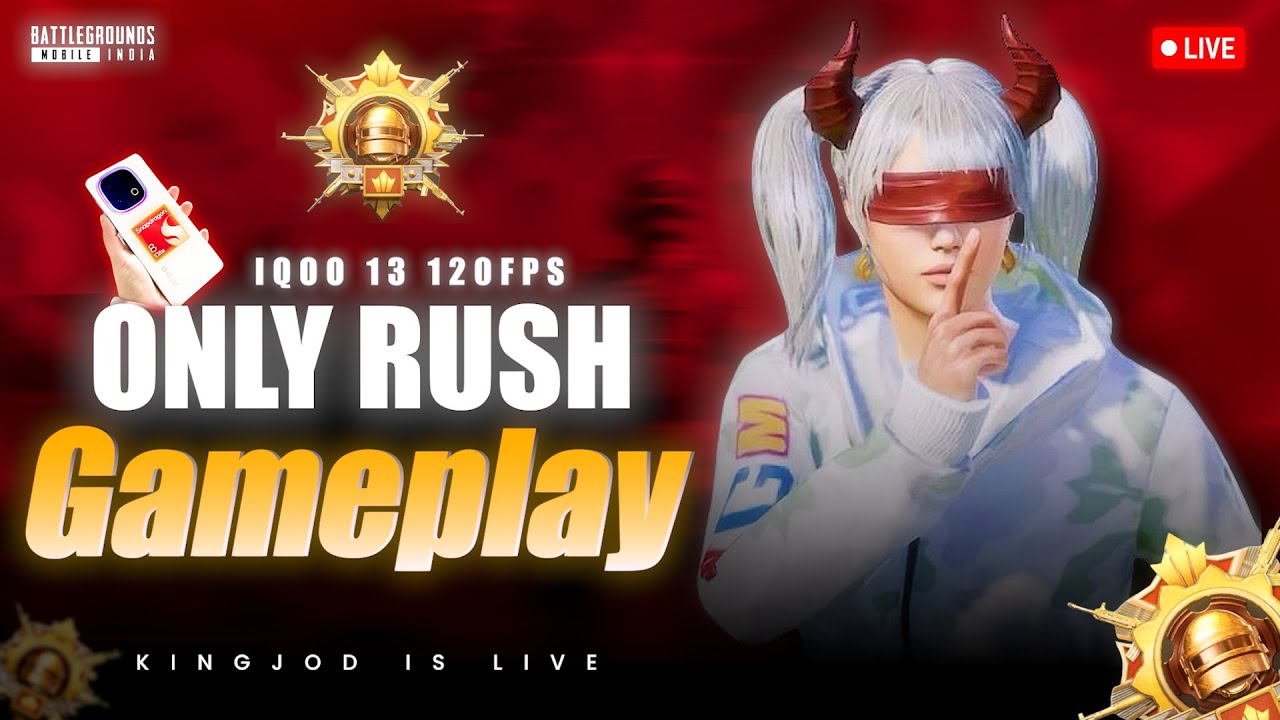 🔴IQOO 13 120 FPS CONQUEROR LOBBY GAMEPLAY | IQOO 13 INDIA FASTEST PHONE ...