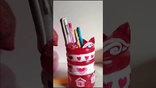 হাতে তৈরি জিনিসগুলো একটু বেশি ভালো লাগে ।#minivlog #saptabahar #homemade #handart #pen