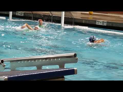 Irvine HS Girls Water polo scores Melissa scores a lob shot  Testing o