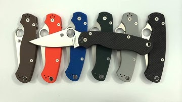 Spyderco Paramilitary 2 Sprint w/ CPM154/S90V - a Quick Look and Close Ups
