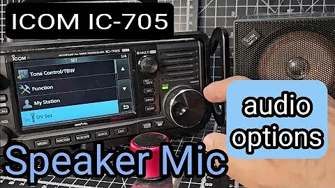 ICOM.IC-705 , SPEAKER MIC & EXTRA GADGETS / SETTINGS