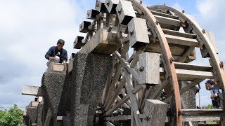 豪雨被害の三連水車、ベテラン大工が支える 今年も準備 - YouTube