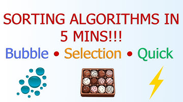 Sorting Algorithms Explained in 5 Minutes | Bubble, Selection & Quick Sort