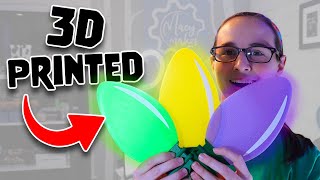 Using 3d Printing for Christmas Decorations  Giant Christmas Lights