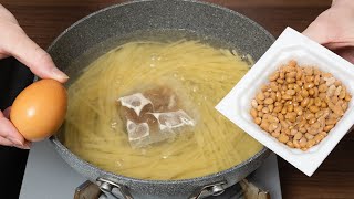 朝ご飯に作る人続出【即食】日常の納豆パスタ【 #aosパスタ選手権2024 】皿目