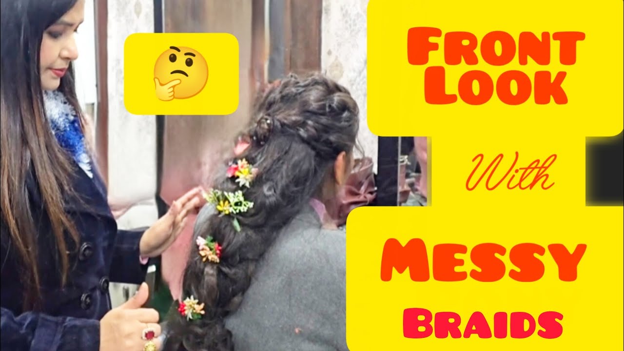 5 min me sikhe messy braid ||Tabhiyat khrab me kese sikhayi braids hairtyle || 