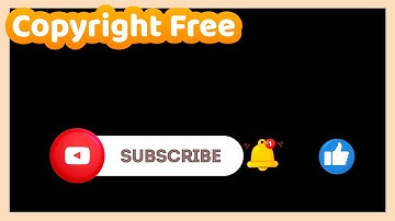 Youtube Subscribe Button with Bell and Like Transparent Background | Green Screen | Free Download
