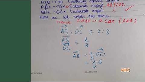 Proving Similar Triangles Vectors Part2
