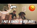 I PUT A SNAKE IN MY GIRLFRIEND'S BED PRANK