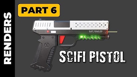 BLENDER & SUBSTANCE PAINTER: SCIFI PISTOL (PART 6)