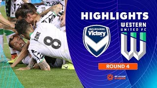 Highlights: Melbourne Victory 2-3 Western United FC – Round 4 Hyundai A-League 2019\/20 Season