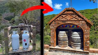 DIY Faux Fireplace gas storage COMPLETE (Pt 14)