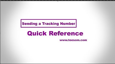 QR Sending a Tracking Code