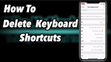 How To Delete Text Replcement Shortcuts
