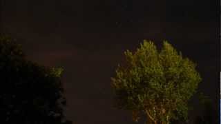Perseid meteor time lapse 2012 .