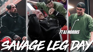 SAVAGE LEG DAY // FT AJ MORRIS