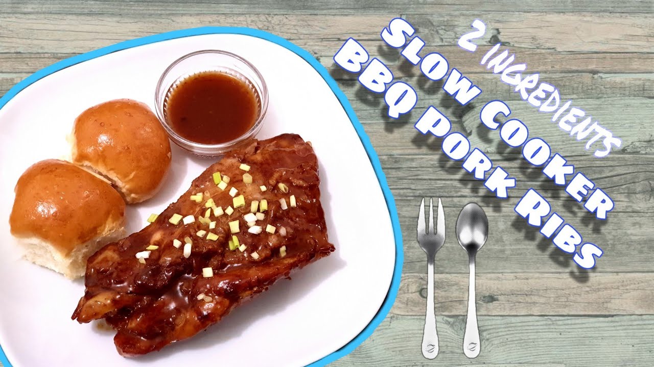 (2 ingredients) Slow Cooker Pork Ribs - YouTube