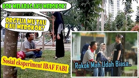 Nekat.! Cewek merokok didepan umum, Bagaimana reaksi masyarakat?? | SOSIAL EKSPERIMEN Ibaf Fabi