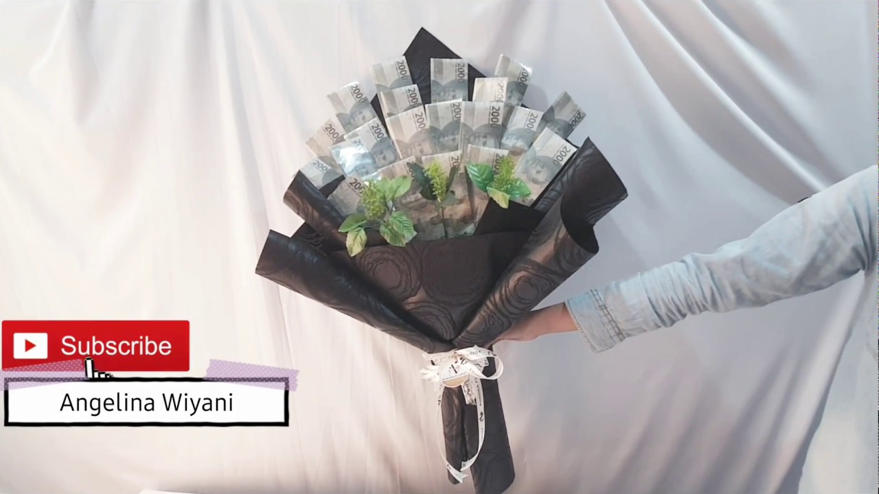 How to Wrap Money Bouquet | How to wrap flower bouquet - YouTube