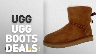 Walmart Top Black Friday Ugg Boots Deals: Ugg Women's Mini Bailey Bow Chestnut Ankle-High Suede Boot