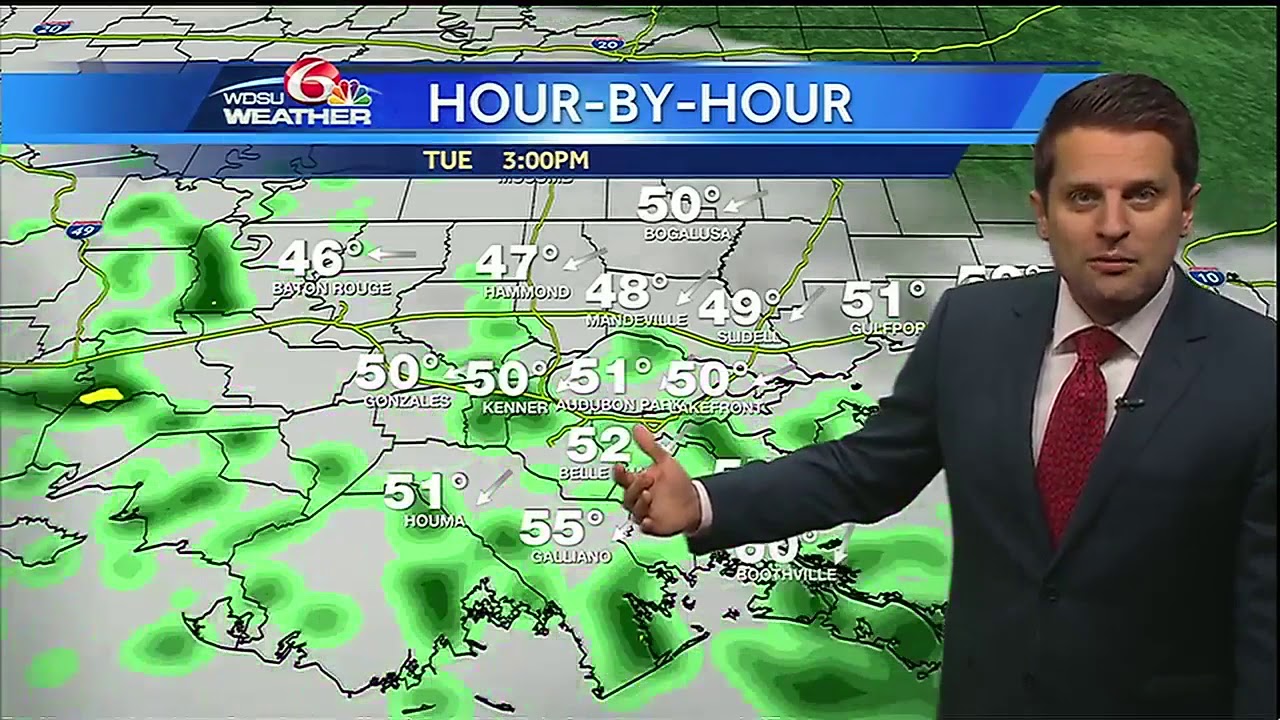 Clouds increase Tuesday with isolated showers - YouTube