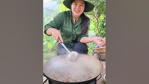 Canh bon da trâu món ăn Tây Bắc