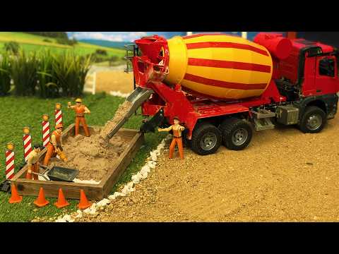 Concrete Mixer Truck Bruder Hard Work!