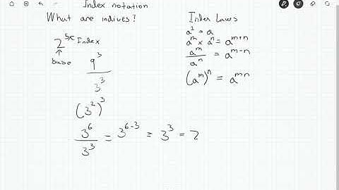 Introduction to Index Notation