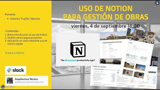 Uso de NOTION para la GESTIÓN DE OBRAS