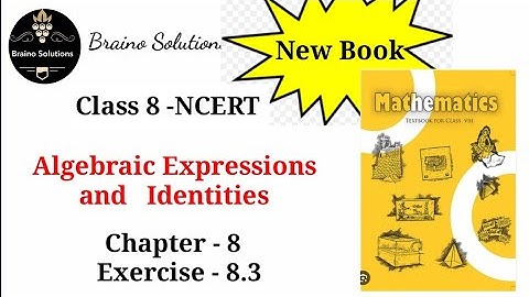 Class 8 Maths I Chapter 8 I Exercise 8.3 I Question 1,2,3,4,5 I Algebraic Expressions I NCERT I