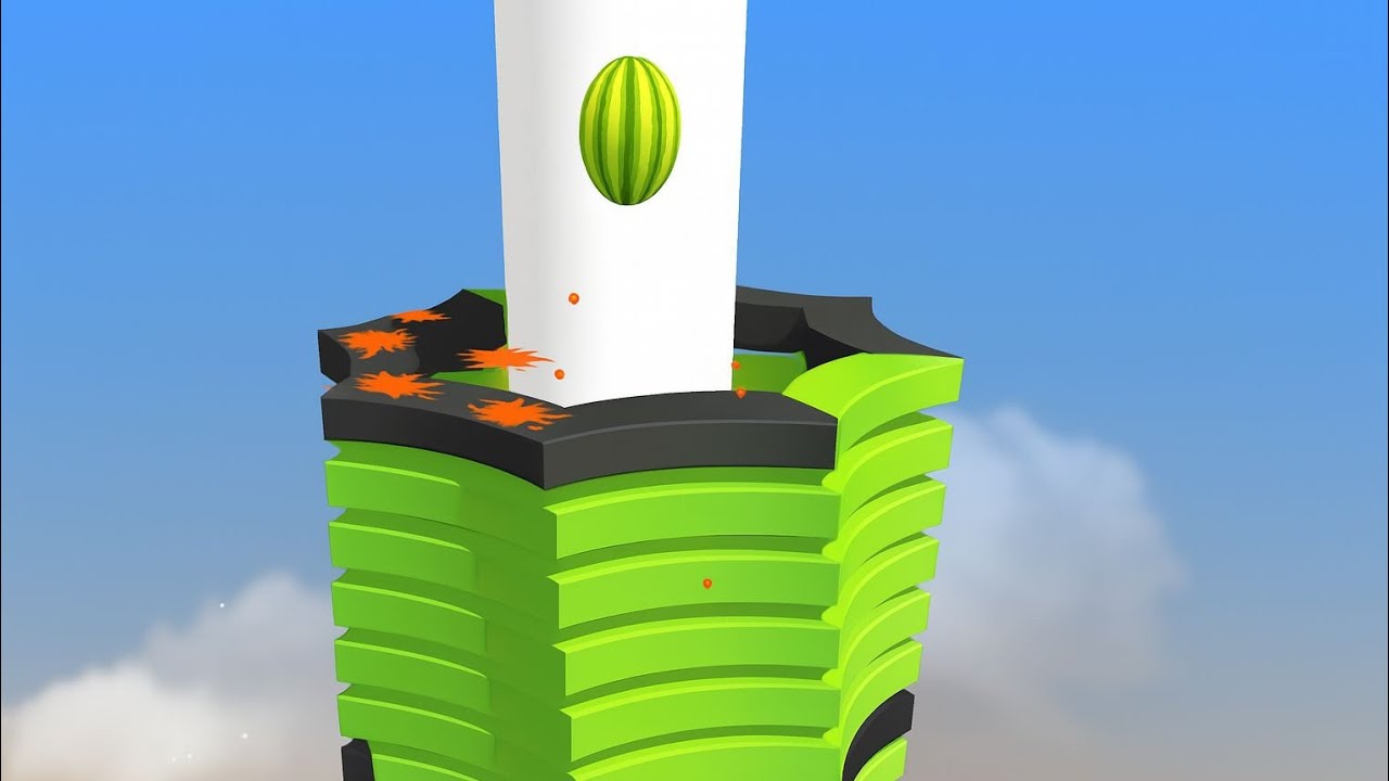 🔥Stack Ball 3D Game Crazy Helix Jump Smash Ultimate Stack Ball Gameplay ...