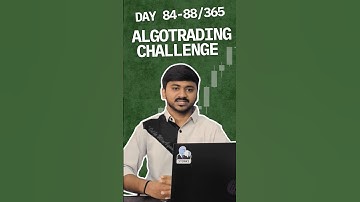 Day 84-88 results of 365 days algotrading challenge | GT v/s GV #algotrading #shorts