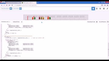 Traffic lights on Arduino (123d.circuits.io)