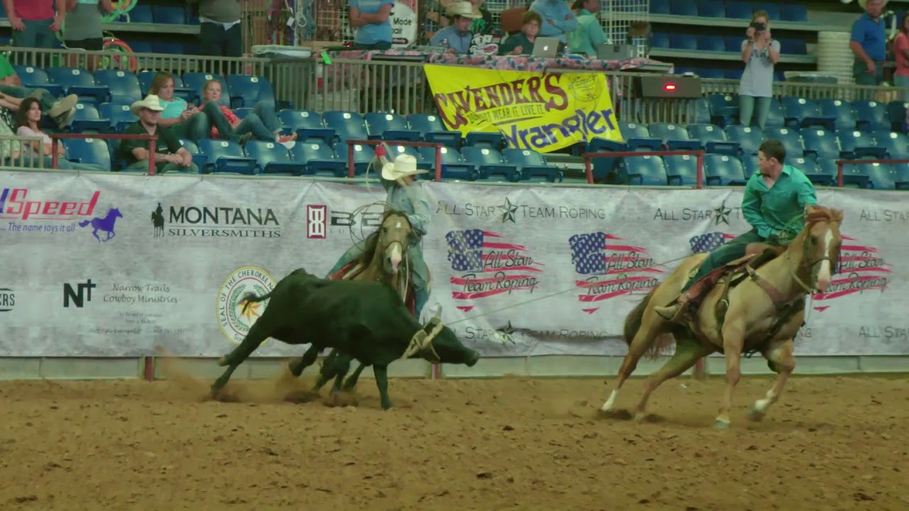 Lank Gee Highlight - 2017 All Star Team Roping Finals - YouTube