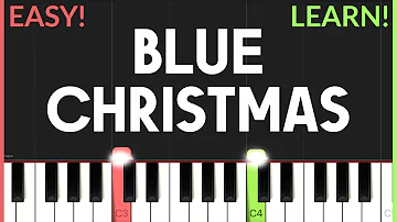 Blue Christmas - Elvis Presley | EASY CHRISTMAS Piano Tutorial