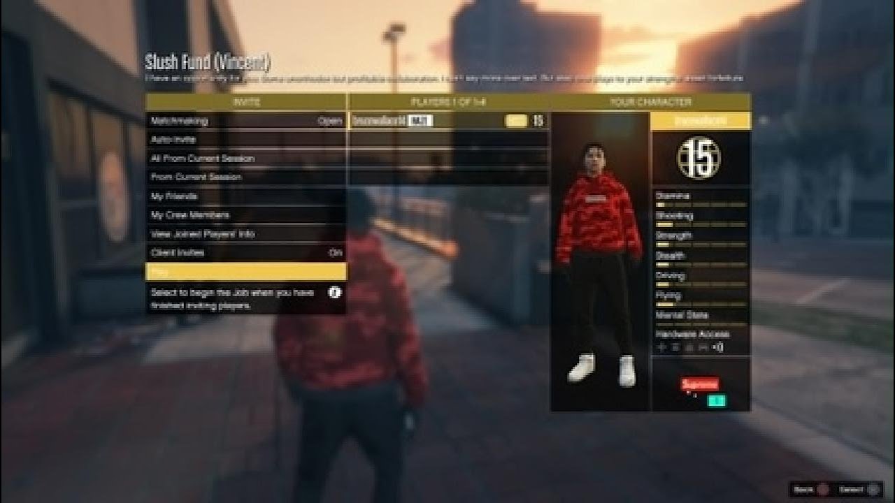 Grand Theft Auto VHow to get a black and red duffle bag.