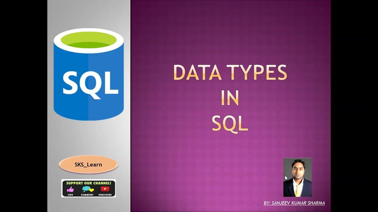 Data Types used in SQL : A Data Scientist's learning path - YouTube
