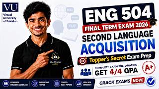 Full ENG504 Final Term Preparation 2026 | Eng504 Final Term Paper 2026 | The Merciful Academy News