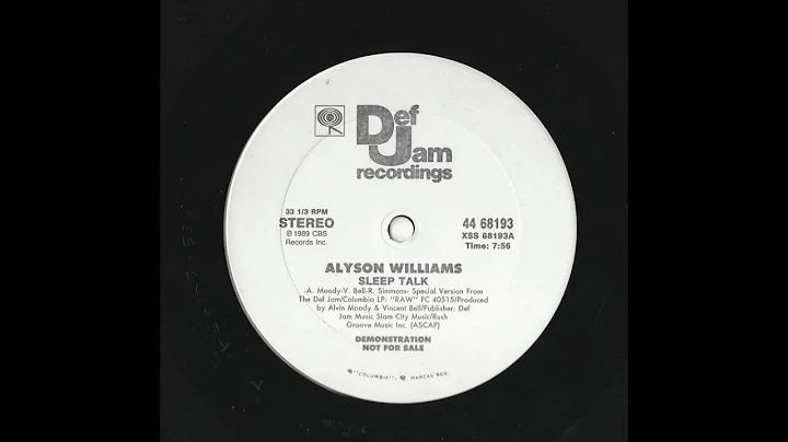 Alyson Williams - Sleep Talk (Long Version)