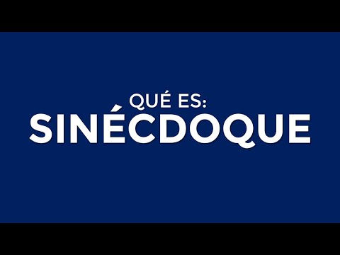 Vídeo: En poesia què és la sinècdoque?