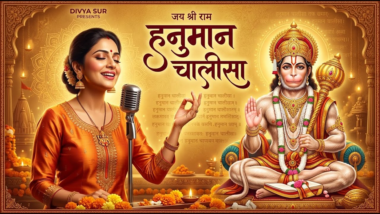 Nonstop🔱Shri Hanuman Chalisa | Powerful Chant for Strength, Peace & Protection🔱(Official Video)