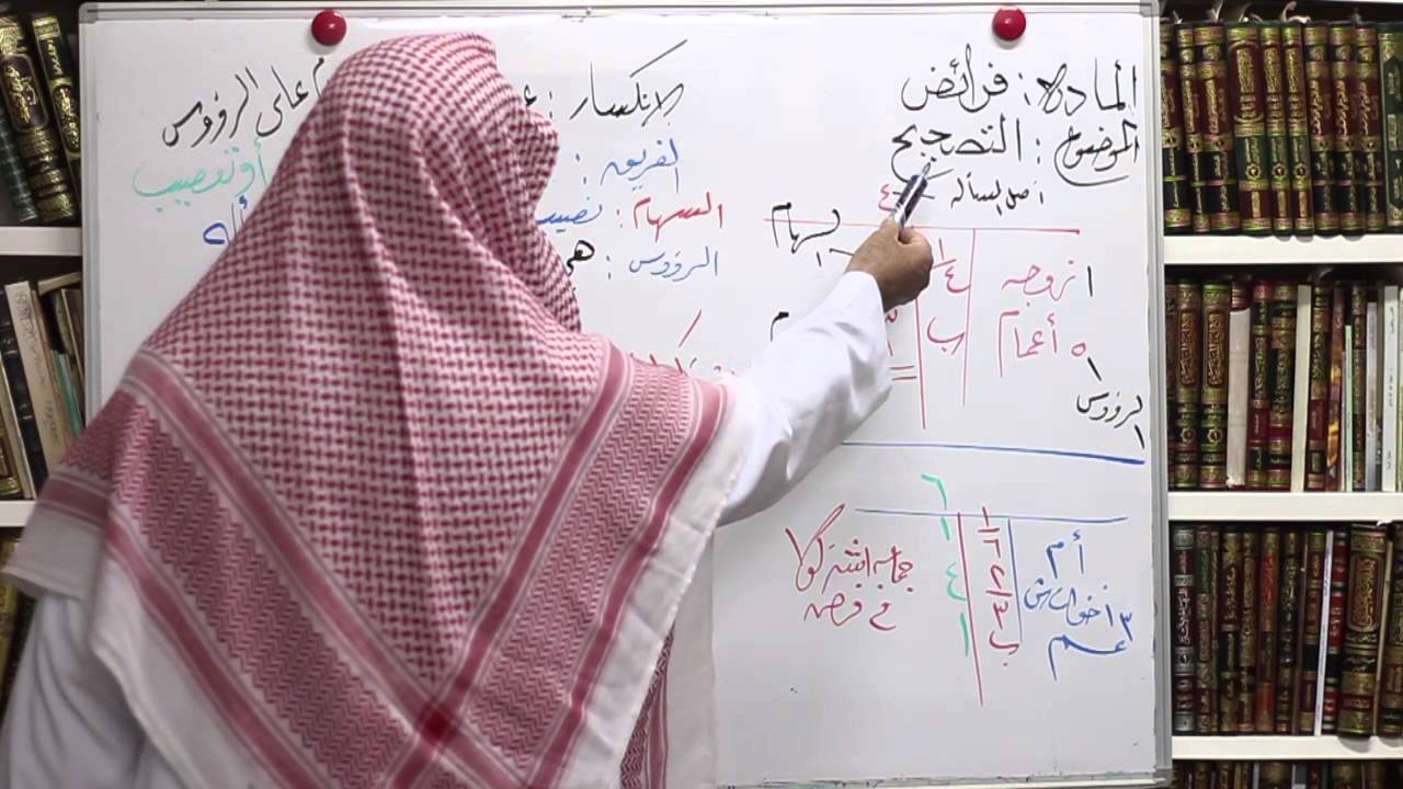 تقريب الفرائض الدرس الثامن و العشرون ،التصحيح د عبدالرحمن الشمسان