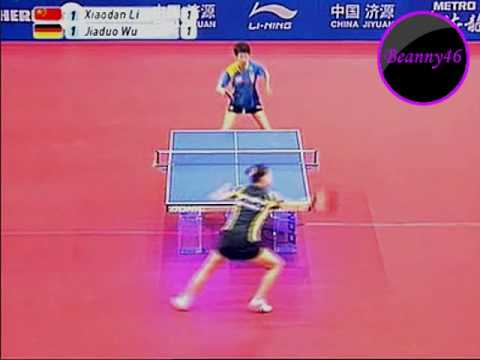 Li Xiao Dan vs Wu Jia Duo (2009 German Open)