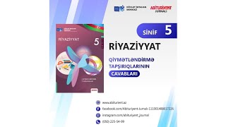 DİM riyaziyyat 5-ci sinif testinin cavabları 2021 Vüsət Əzizov