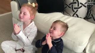 Pixie and Hunter Curtis meditate in cute Instagram video Details